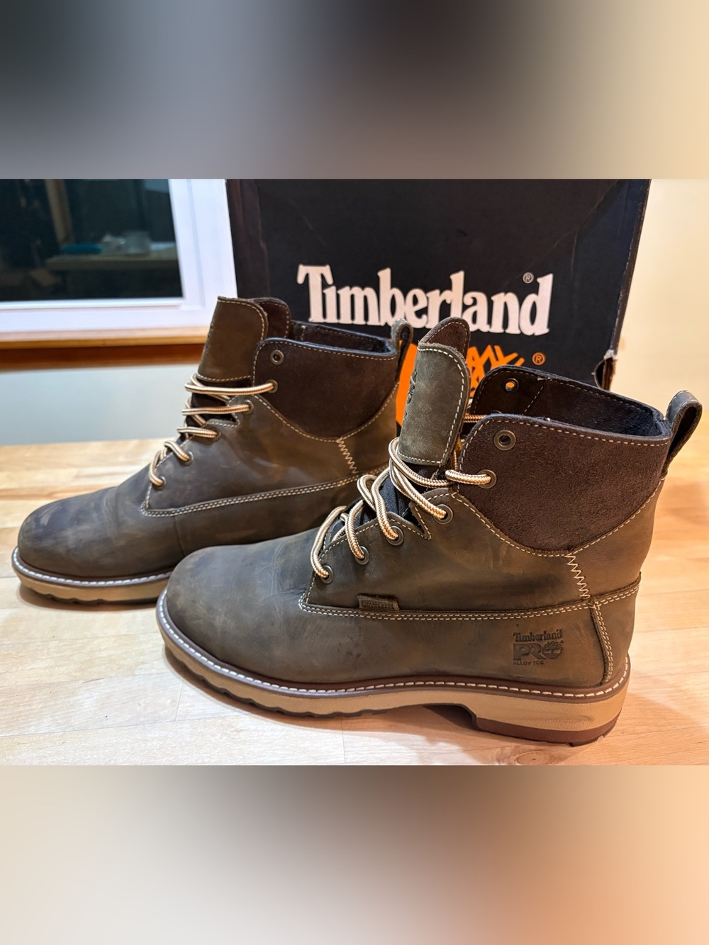 Timberland Pro Women's Hightower Alloy Toe Waterproof Work Boot, Brown, Size 10